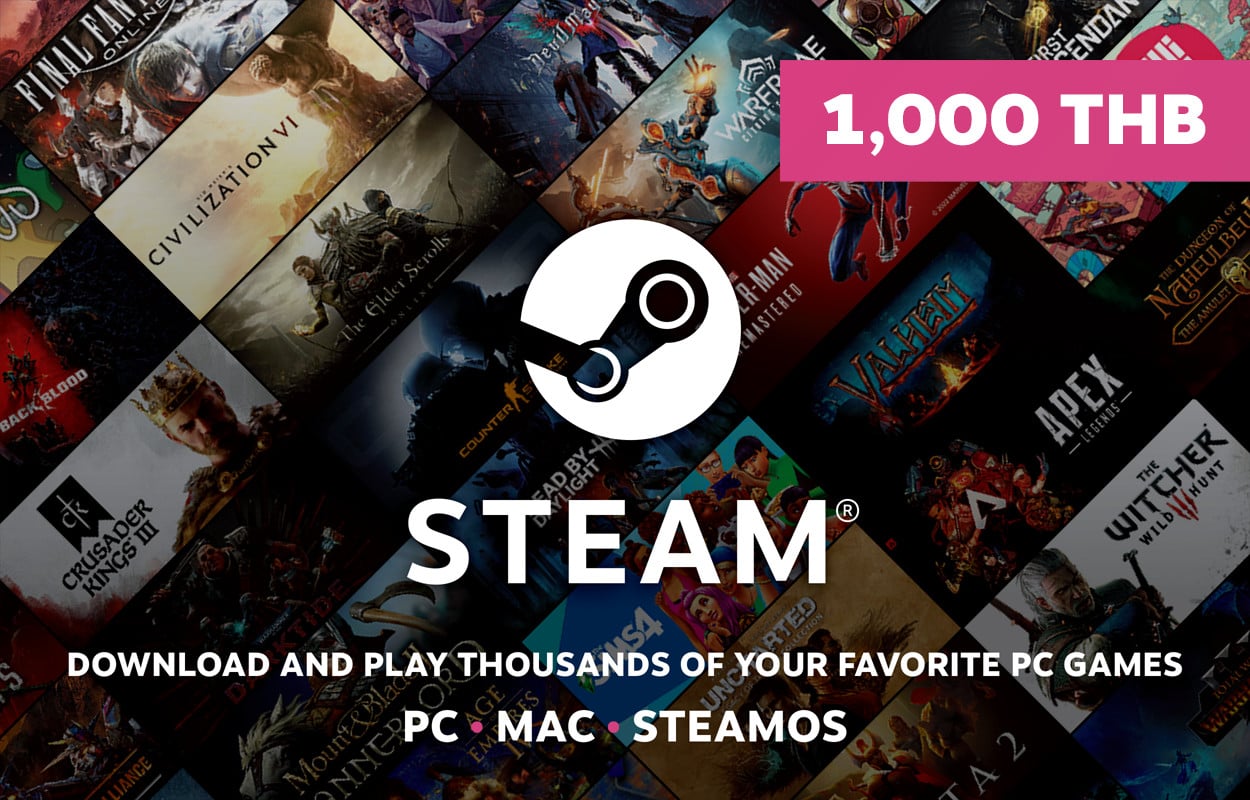 Steam Wallet THB 1,000 ฿