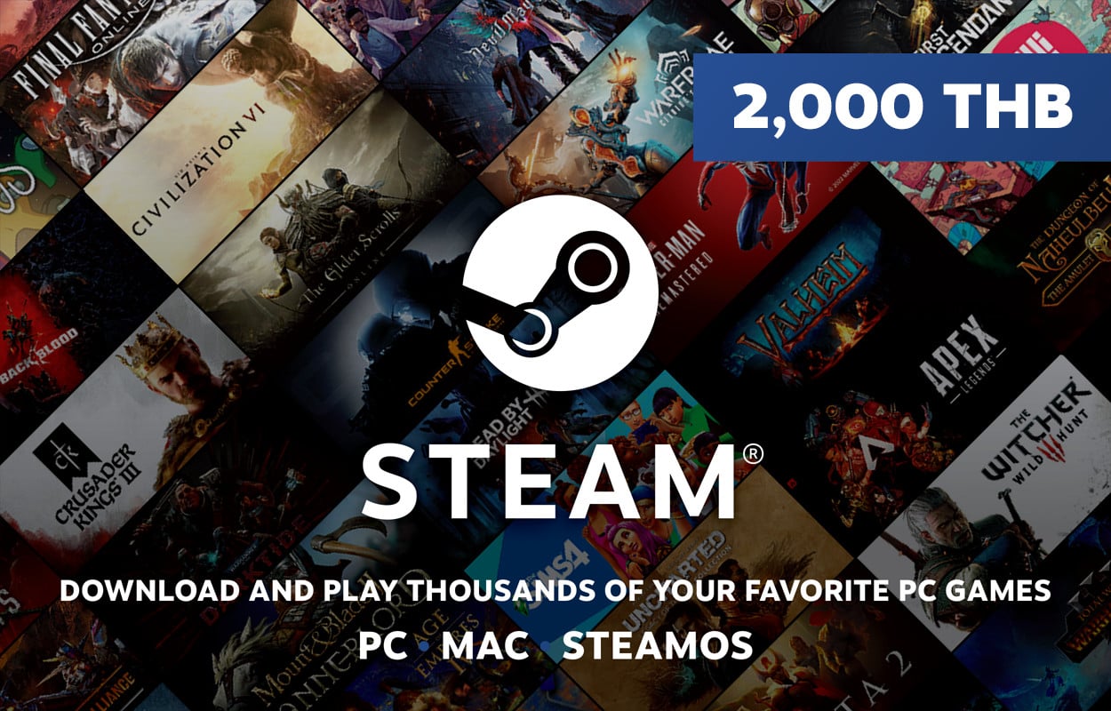 Steam Wallet THB 2,000 ฿